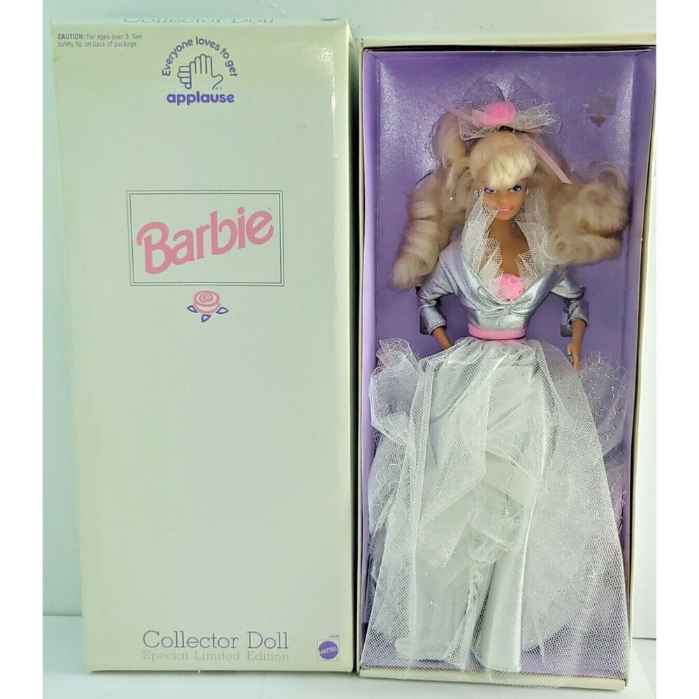 1991 Mattel Ltd Edt Applause Special Collector Doll Barbie in Box #3406